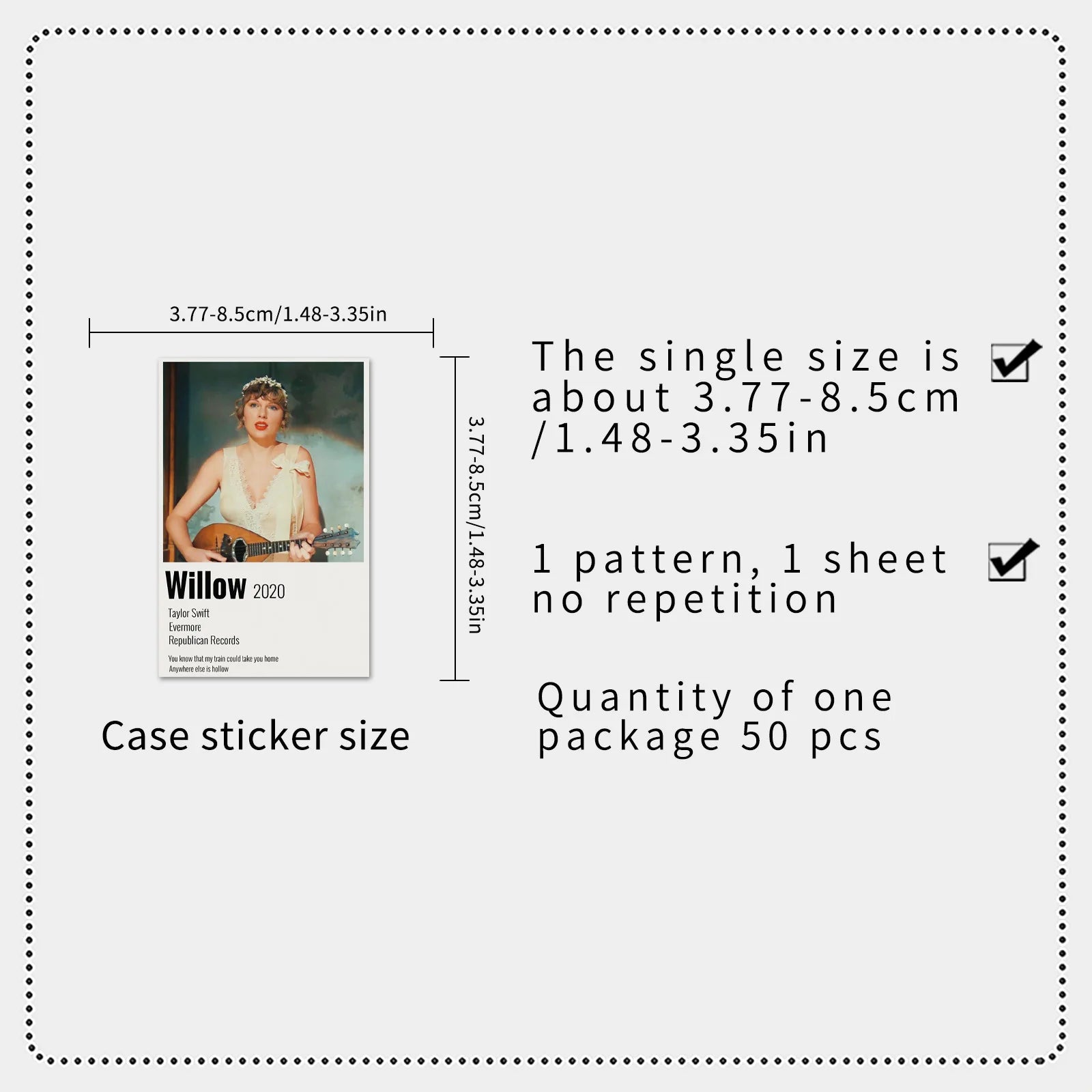 Taylor Swift Decoration Cards